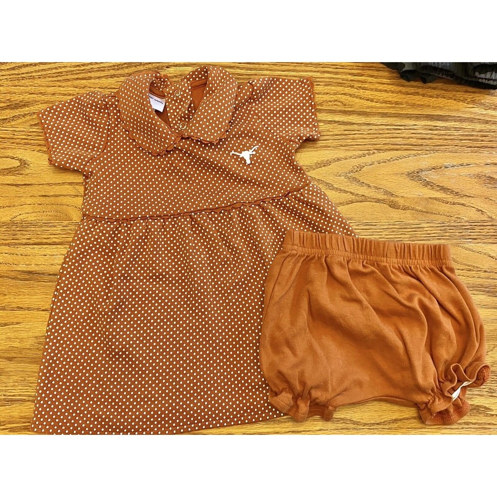 Two Feet Ahead Texas Longhorn UT Orange with White Polka DotsUnderpants Panties